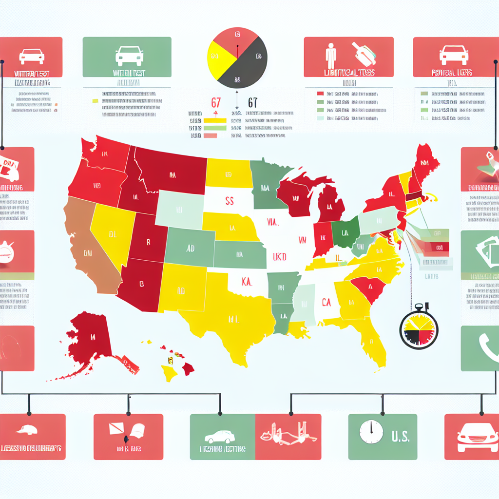 U.S. Map Showing Licensing Requirements