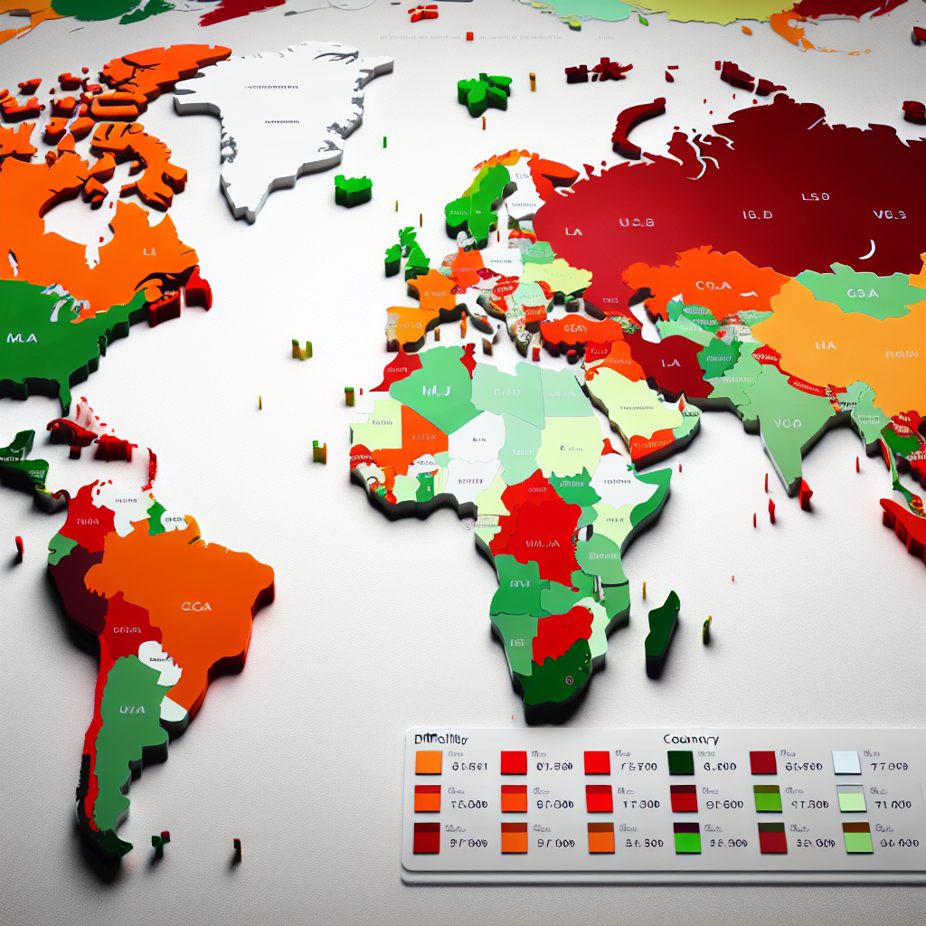 Global Map Highlighting Driver Licensing Difficulty