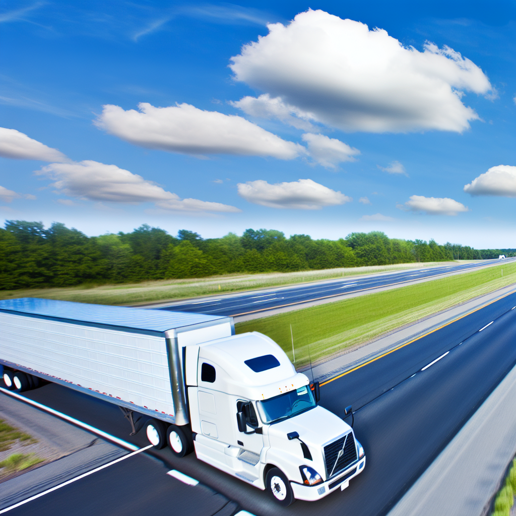 Commercial Truck on Highway