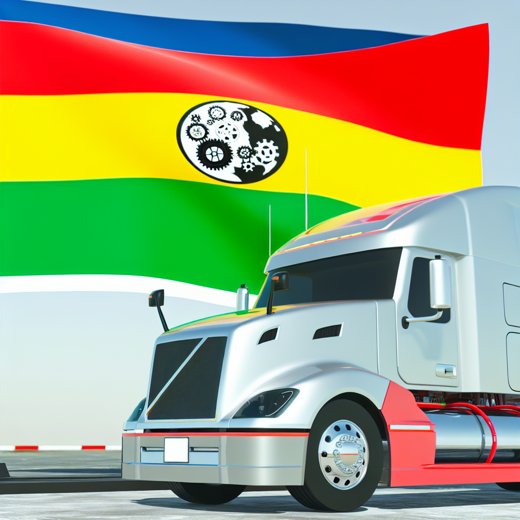 Truck with Foreign Flag