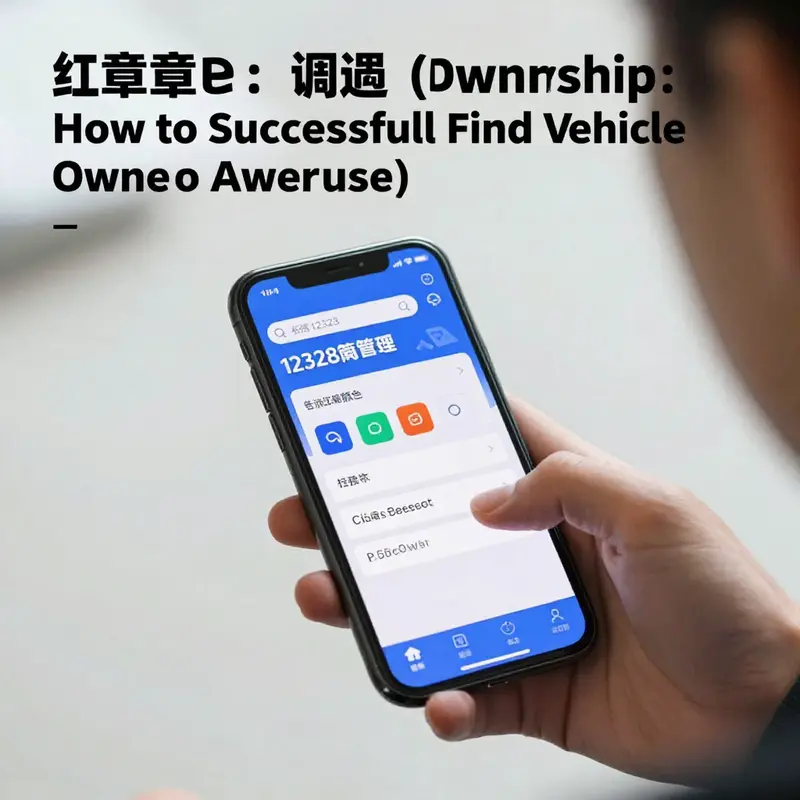 Using the 12328 App to contact vehicle owners through their license plate numbers.