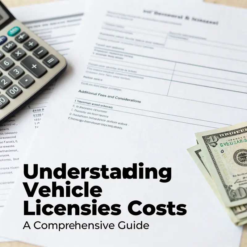 An array of vehicles showcasing their registration stickers, symbolizing the diversity of licensing costs.