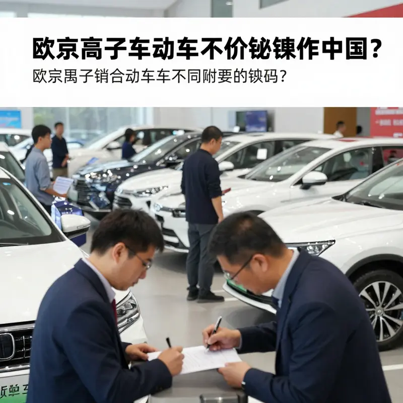 Customers exploring vehicles at a Chinese dealership.