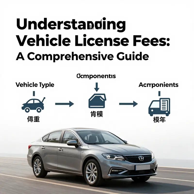 A visual representation of the importance of vehicle license fees in the context of vehicle ownership.