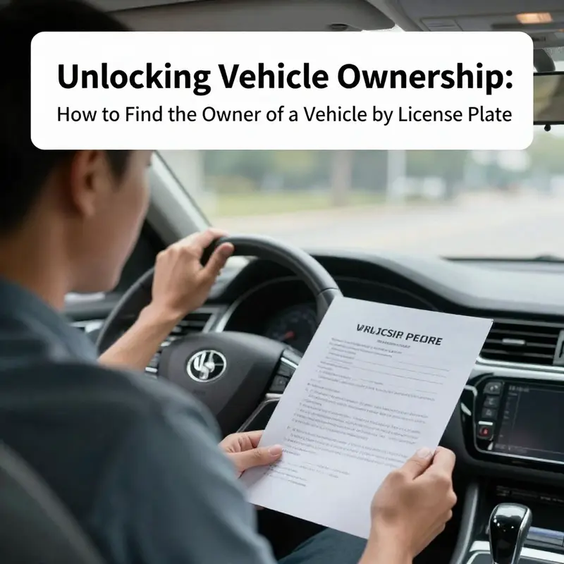 A depiction of legal inquiry processes involving vehicle license plates.