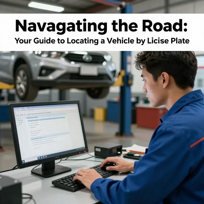 A law enforcement officer verifying vehicle information via a license plate check.
