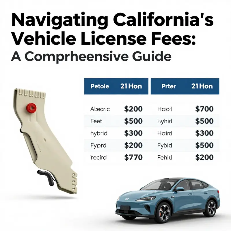 Breakdown of California’s vehicle license fees for electric and plug-in hybrid vehicles.