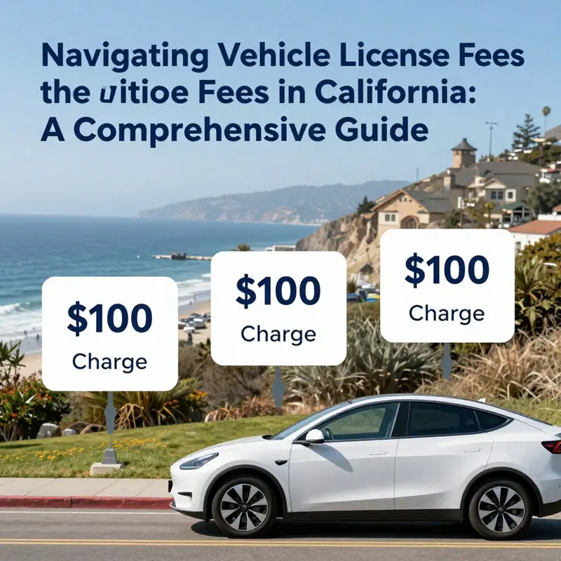 A visual representation of California’s annual vehicle license fee for electric vehicles.