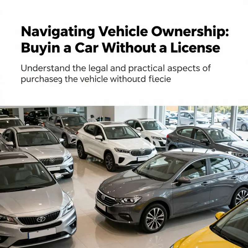 A range of vehicles displayed at a dealership, inviting customers without a driver's license.