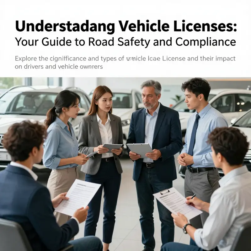 A gathering of individuals from various backgrounds engaging in conversation about vehicle licenses with cars in the background.