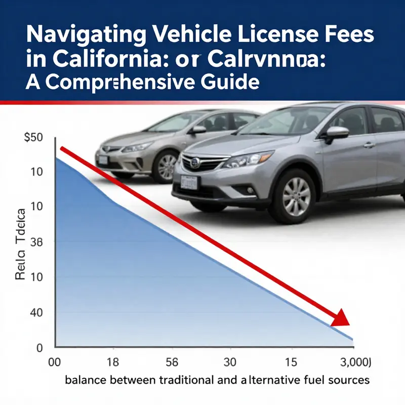 A visual representation of California’s annual vehicle license fee for electric vehicles.