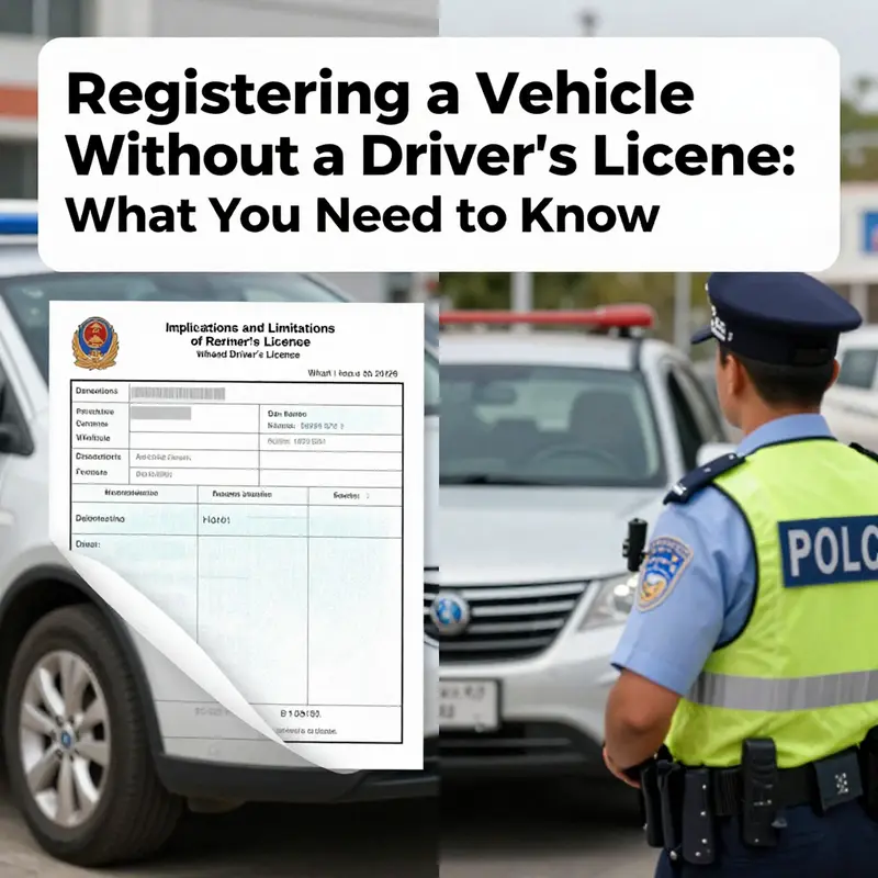 An informative overview of the registration process for vehicle ownership without a driver’s license.
