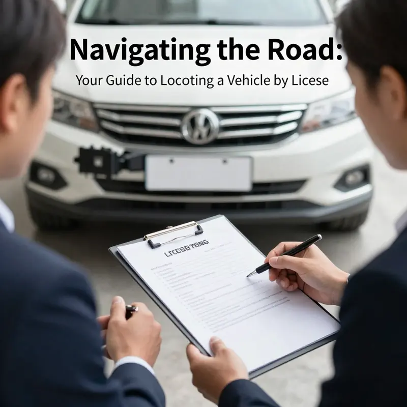 A law enforcement officer verifying vehicle information via a license plate check.