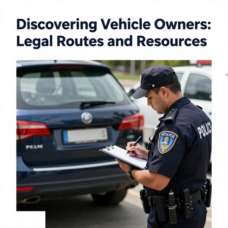 Legal methods for finding vehicle owners include reporting to authorities and using official apps.