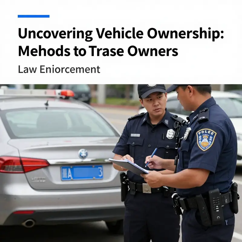 Law enforcement officers play a crucial role in tracing vehicle ownership through legal channels.