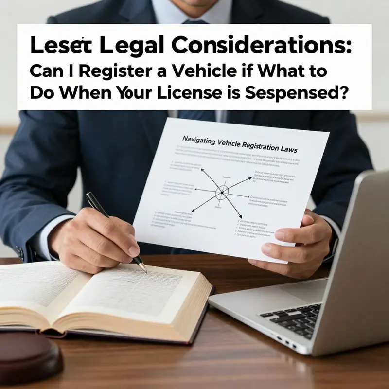 Understanding how a suspended license affects the ability to register a vehicle.
