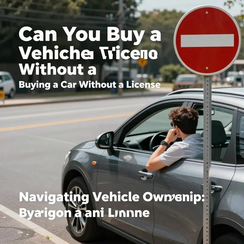 Understanding the legal framework for purchasing vehicles without a license.