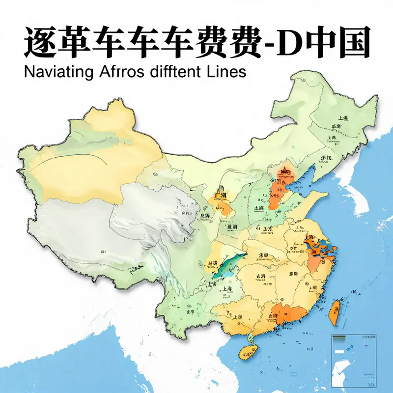 A detailed breakdown of vehicle license fees in China, illustrating the different categories and their corresponding costs.