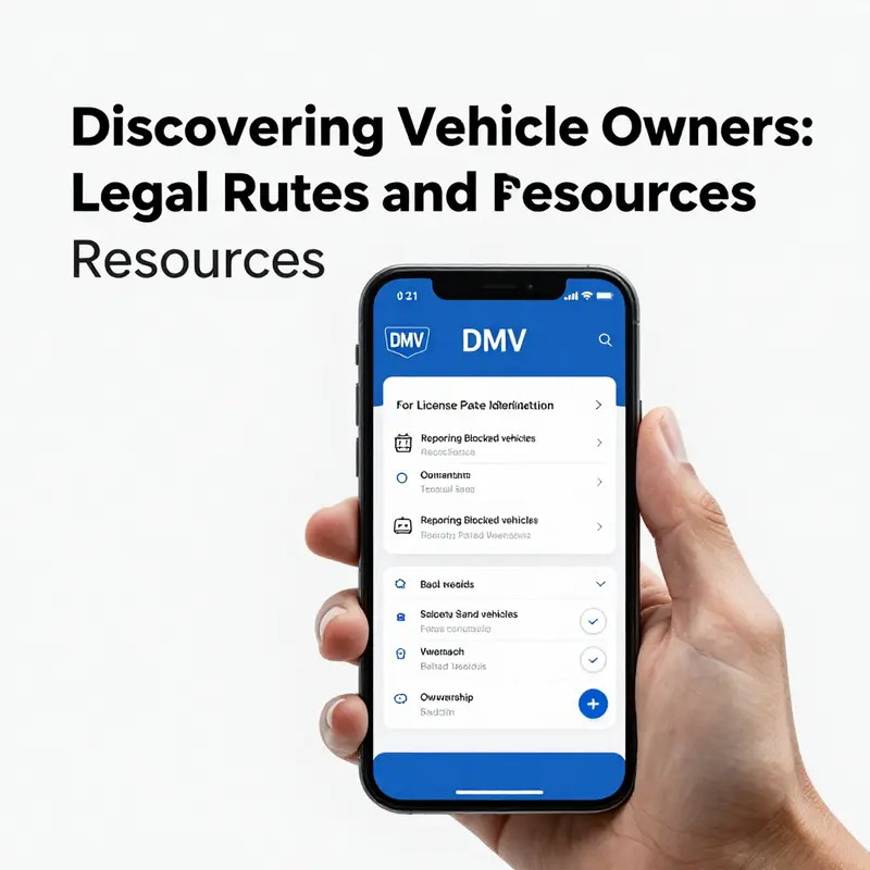 Legal methods for finding vehicle owners include reporting to authorities and using official apps.