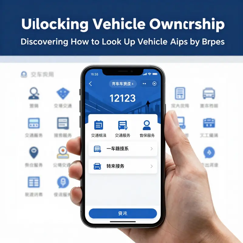 The interface of the ‘Traffic Management 12123’ app facilitates quick vehicle owner lookup via license plate.