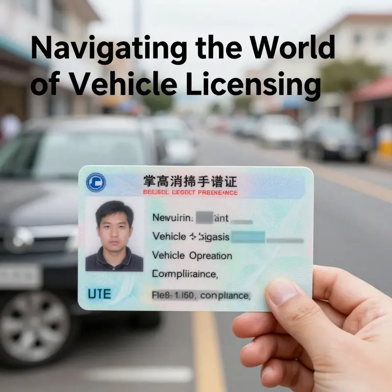 An illustration of a vehicle registration certificate, highlighting the importance of legal documentation.