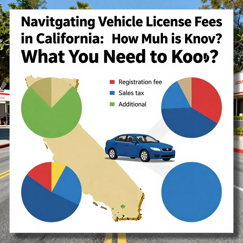 Overview of different components of vehicle license fees in California.