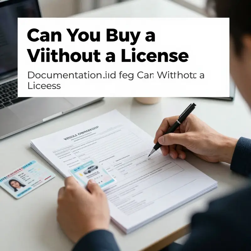 Understanding the legal framework for purchasing vehicles without a license.