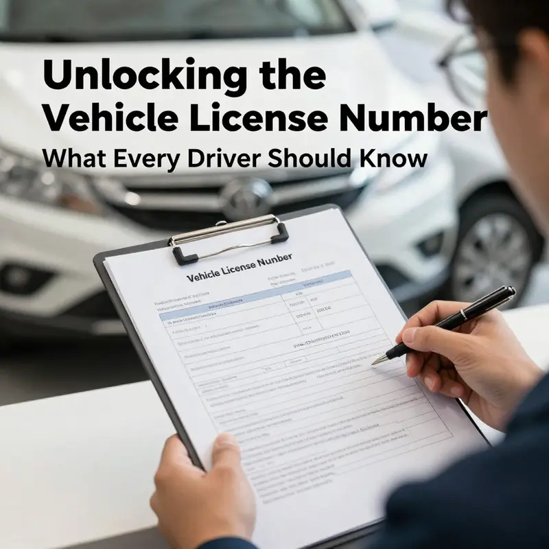 A detailed close-up of a license plate showcasing the unique alphanumeric license number.