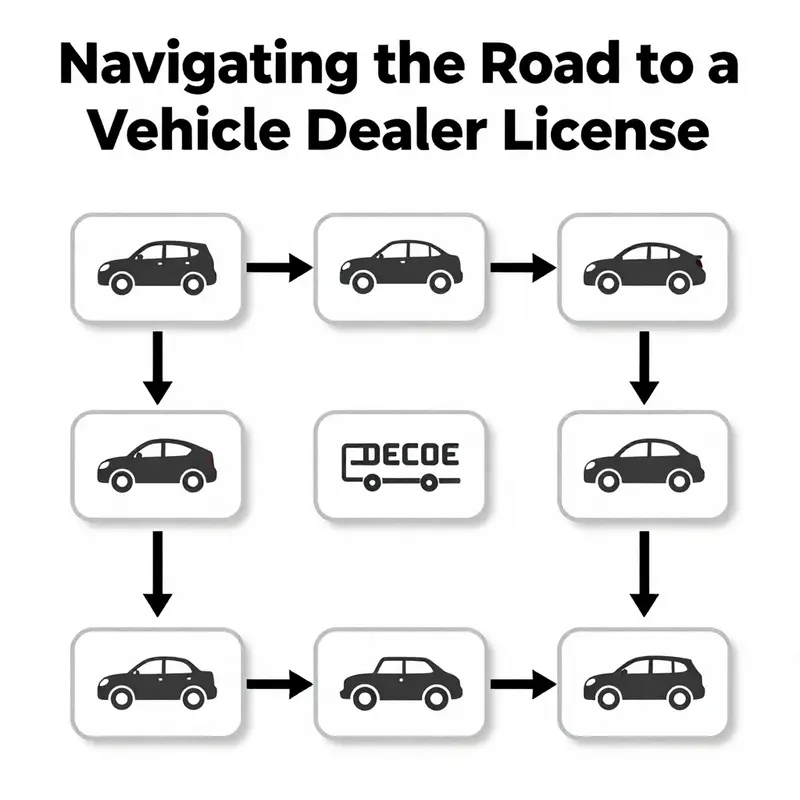 An illustration summarizing the various types of dealer licenses available.