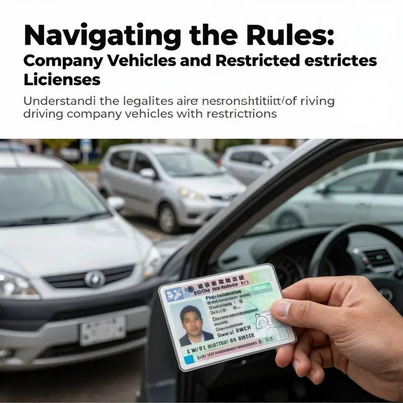A diverse range of vehicles with a focus on drivers checking their licenses, highlighting driving restrictions.