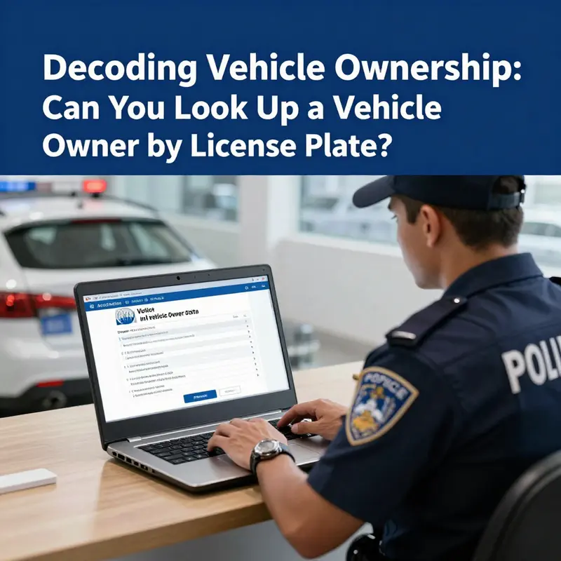 A person exploring vehicle lookup options but encountering privacy restrictions.