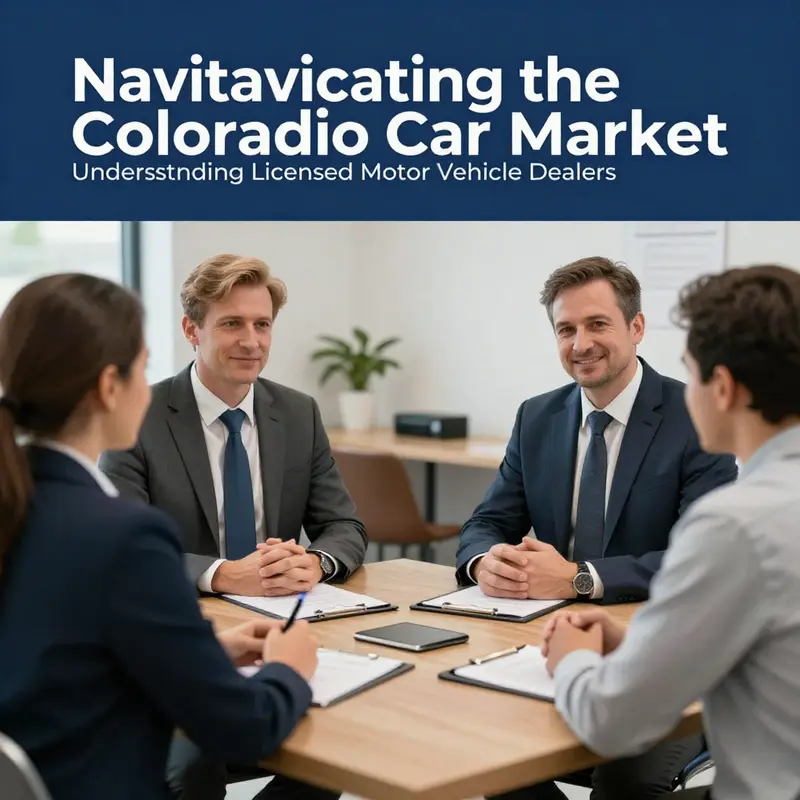 A licensed Colorado motor vehicle dealer engaging with customers at their dealership.