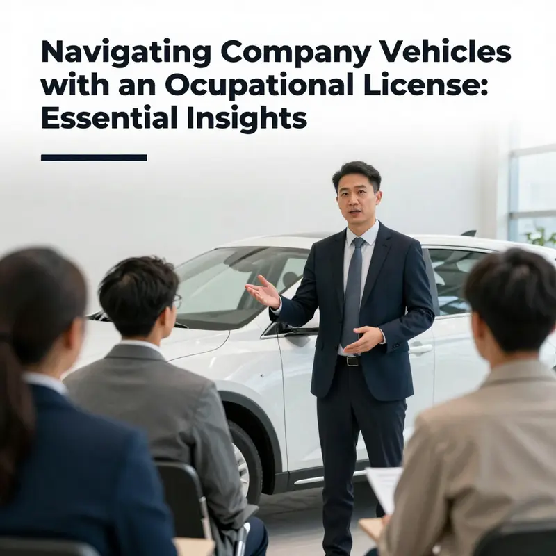 Understanding the implications of using an occupational license for driving company vehicles.
