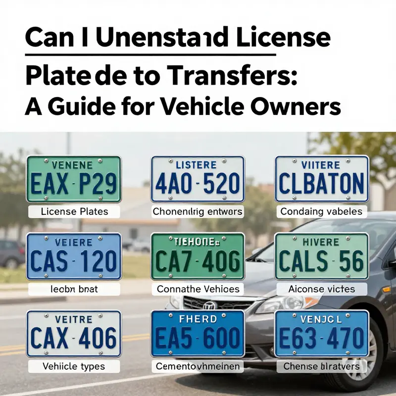 Understanding the legal aspects related to license plate transfers.