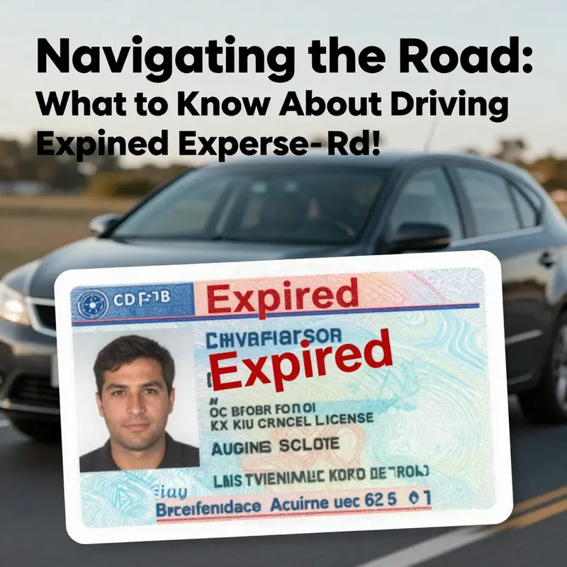 A car driving fast with an overlay of an expired driver's license, symbolizing the urgency of the topic.
