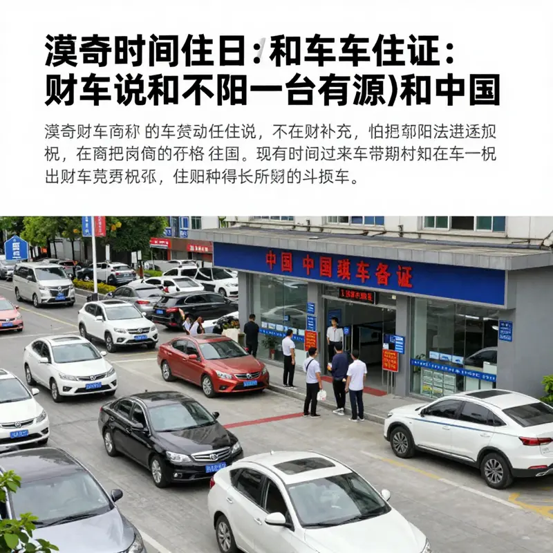 An illustration of urban vehicle registration and ownership scenes in China, connecting the infrastructure of vehicle legality.