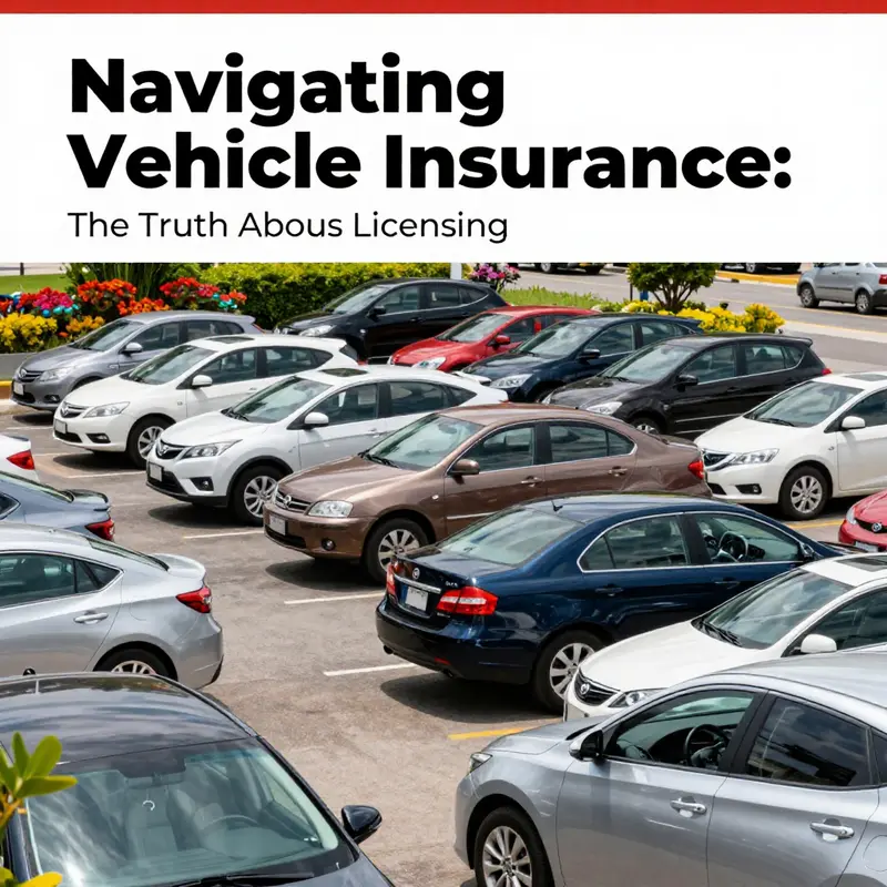 A colorful lot filled with different vehicles, representing the topic of vehicle insurance.