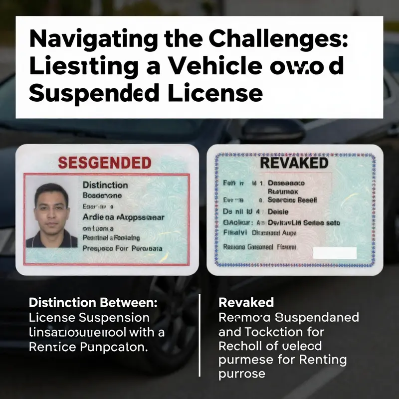 Legal constraints surrounding rental agreements for those with suspended licenses.