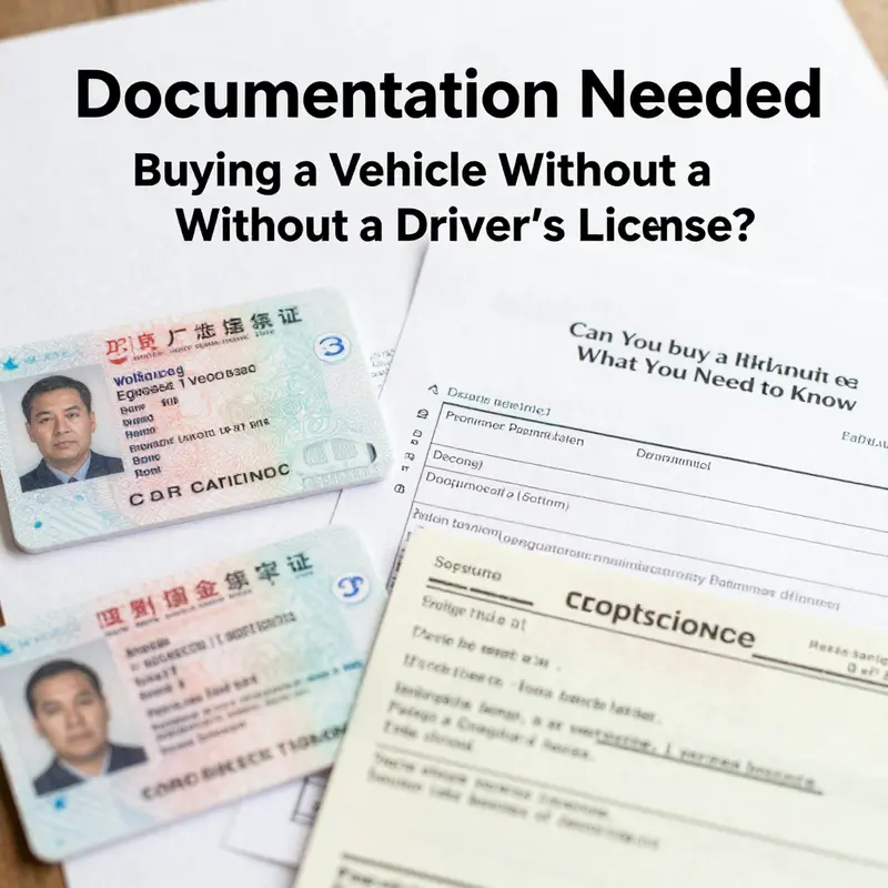 Understanding the legal implications of purchasing a vehicle without a driver’s license.