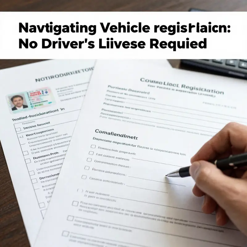 Exploring the legal documents and framework required for registering a vehicle without a driver’s license.