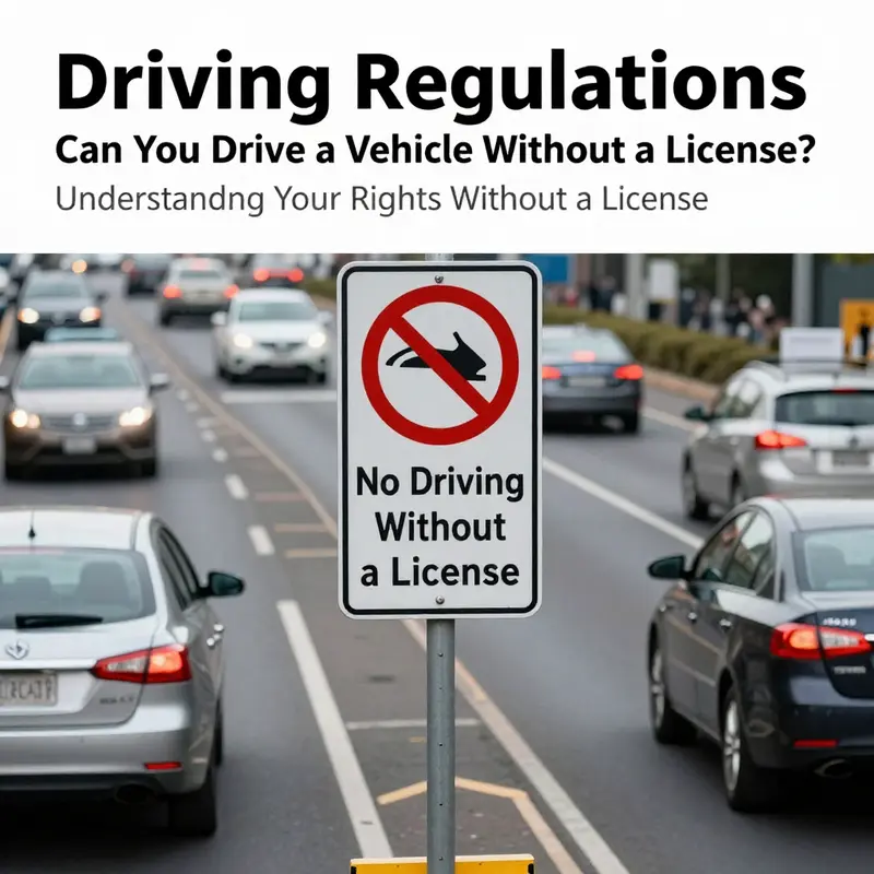 An illustration representing the legal aspects of owning a vehicle without needing a driver’s license.