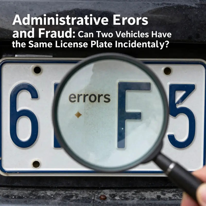Discussion on legal management of license plates at a vehicle registration authority.