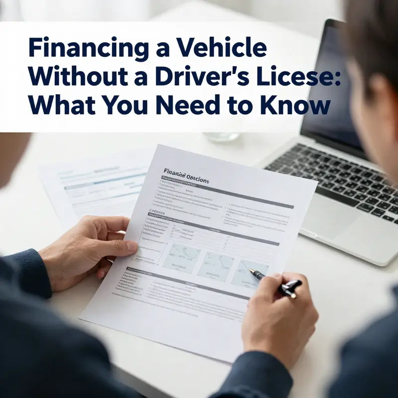 Exploring financing options for vehicles without a driver’s license.