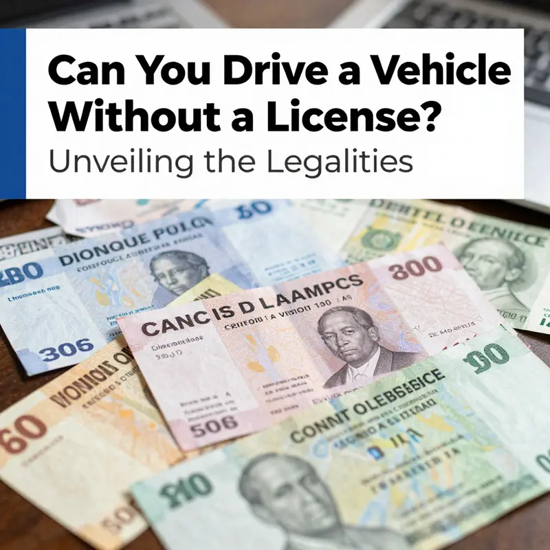 Courtroom scenario emphasizing the legal implications of driving without a valid license.