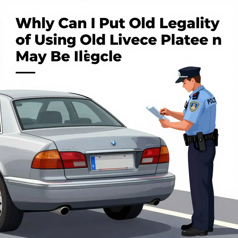 Understanding the legal implications of transferring old license plates.
