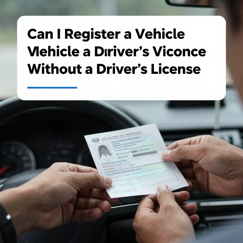 An individual examining legal documents related to vehicle registration.