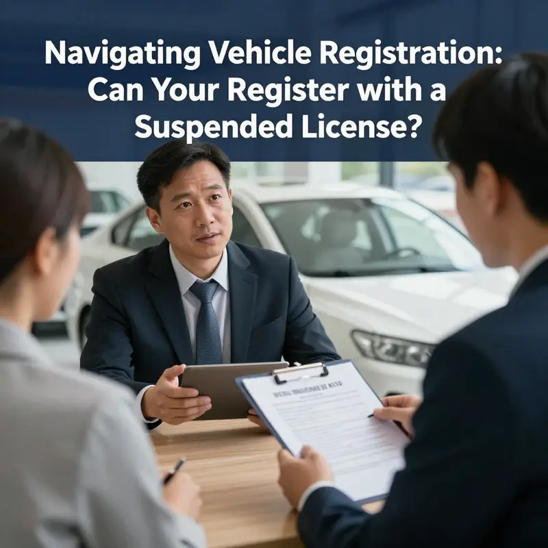 Understanding the legal repercussions of vehicle registration amidst a suspended driver’s license.
