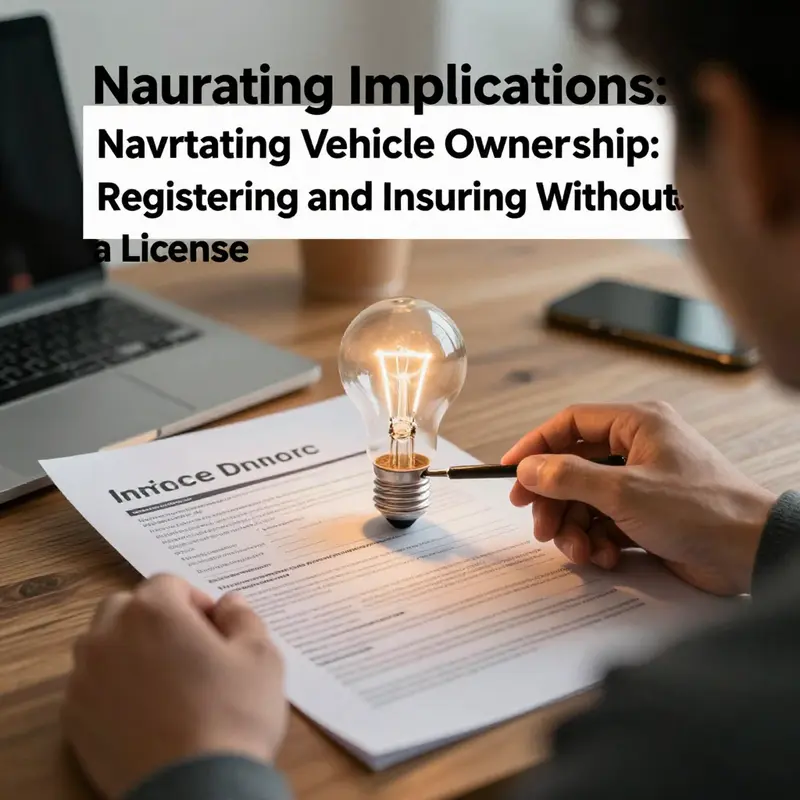 The essential documents needed for vehicle registration without a driver’s license.