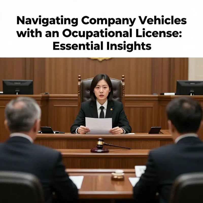 Understanding the implications of using an occupational license for driving company vehicles.