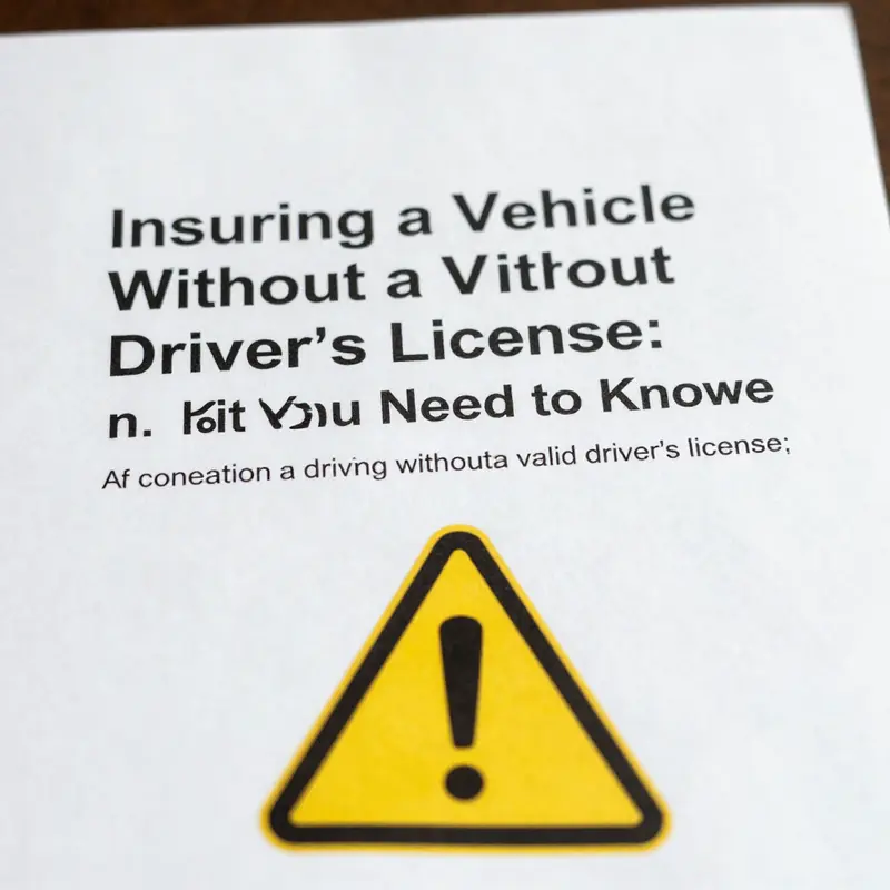 An individual contemplates car insurance options without holding a driver’s license.